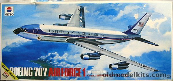Nitto 1/100 Boeing 707-32B (VC-137) Air Force One Presidential Aircraft, 571-2000 plastic model kit